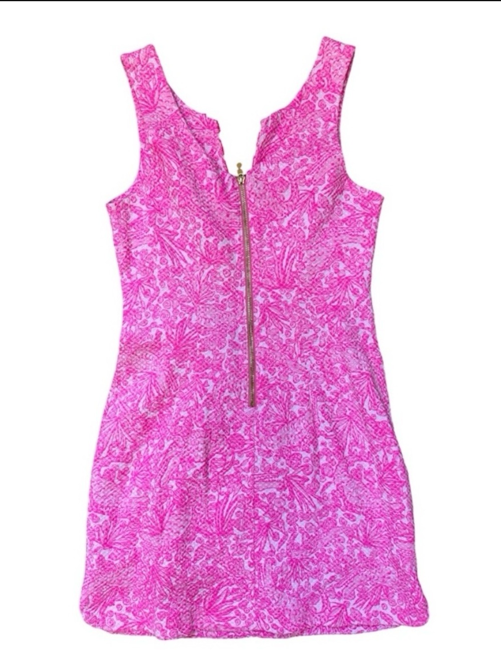 Lilly Pulitzer x Target See Ya Later Shift Dress Pink White Lace Trim Mini S 6 - Picture 3 of 8